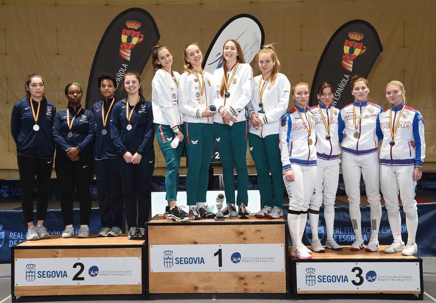 NOTA esgrima Copa del Mundo Segovia Equipos